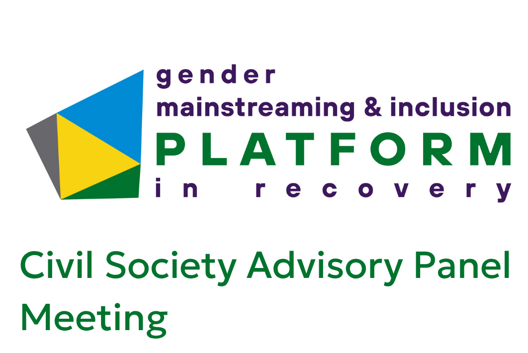 Civil Society Advisory Panel  Meeting: Recommendations for Strengthening the Gender Dimension in Ukraine’s Recovery after URC-2026